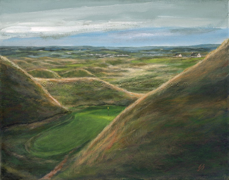 Golf Art. Wall Decor. Golf Gift. the Dell Lahinch Golf Course, Ireland