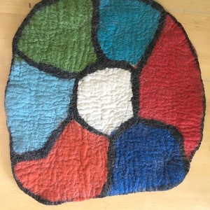 Coussins en feutre, coussins feutrés, coussins d&#39;assise, coussins de chaise, coussins de randonnée, coussins, colorés