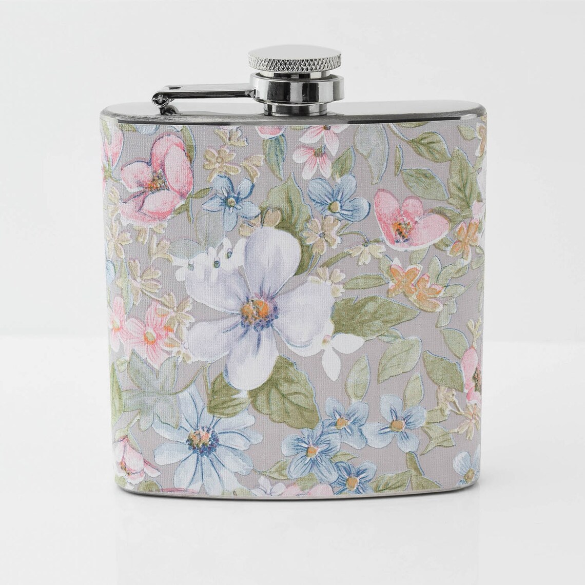 Floral Hip Flask 6oz Hip Flask for Women Alcohol Liqour Etsy UK