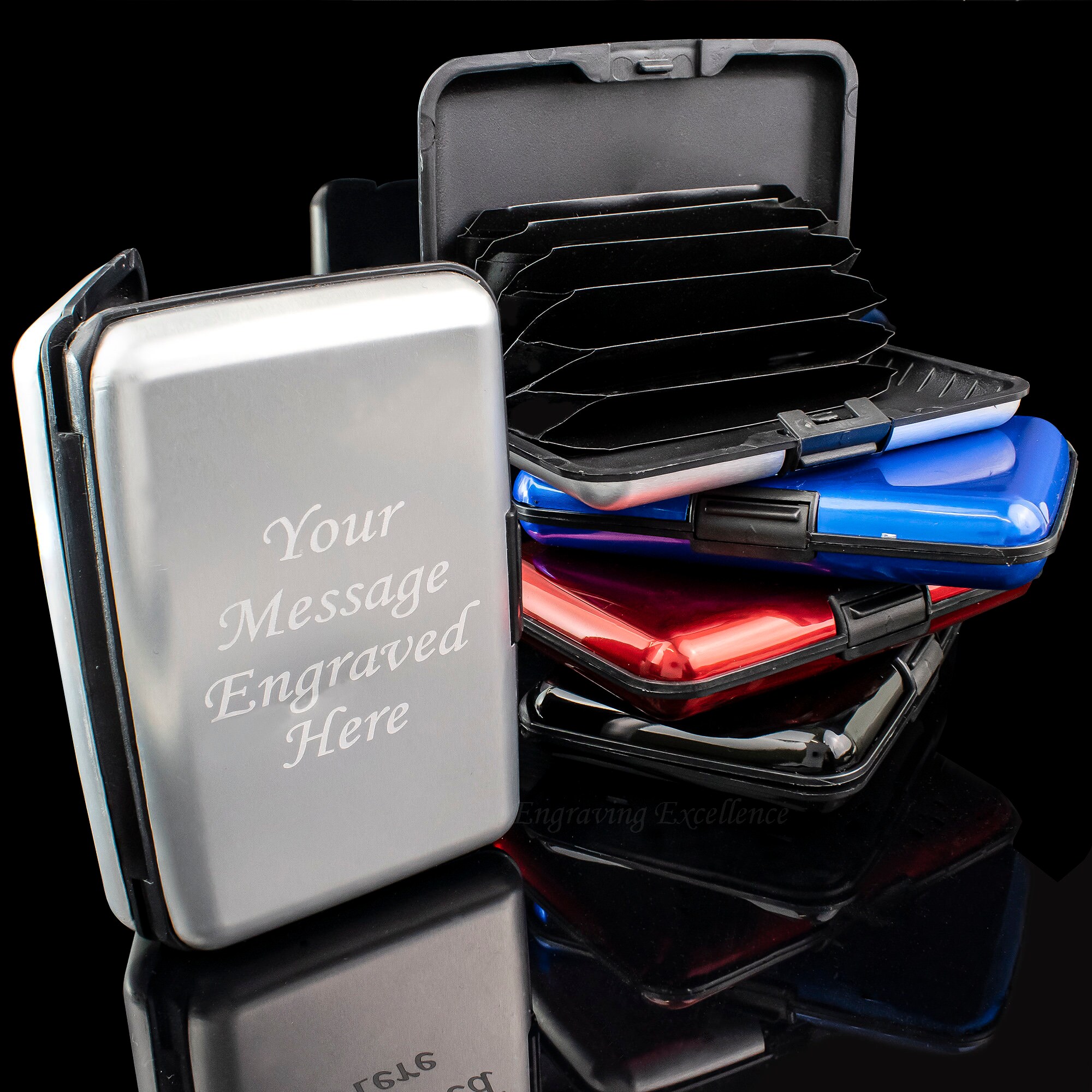 Wallet Card Case Personalised Business Card Holder Etsy