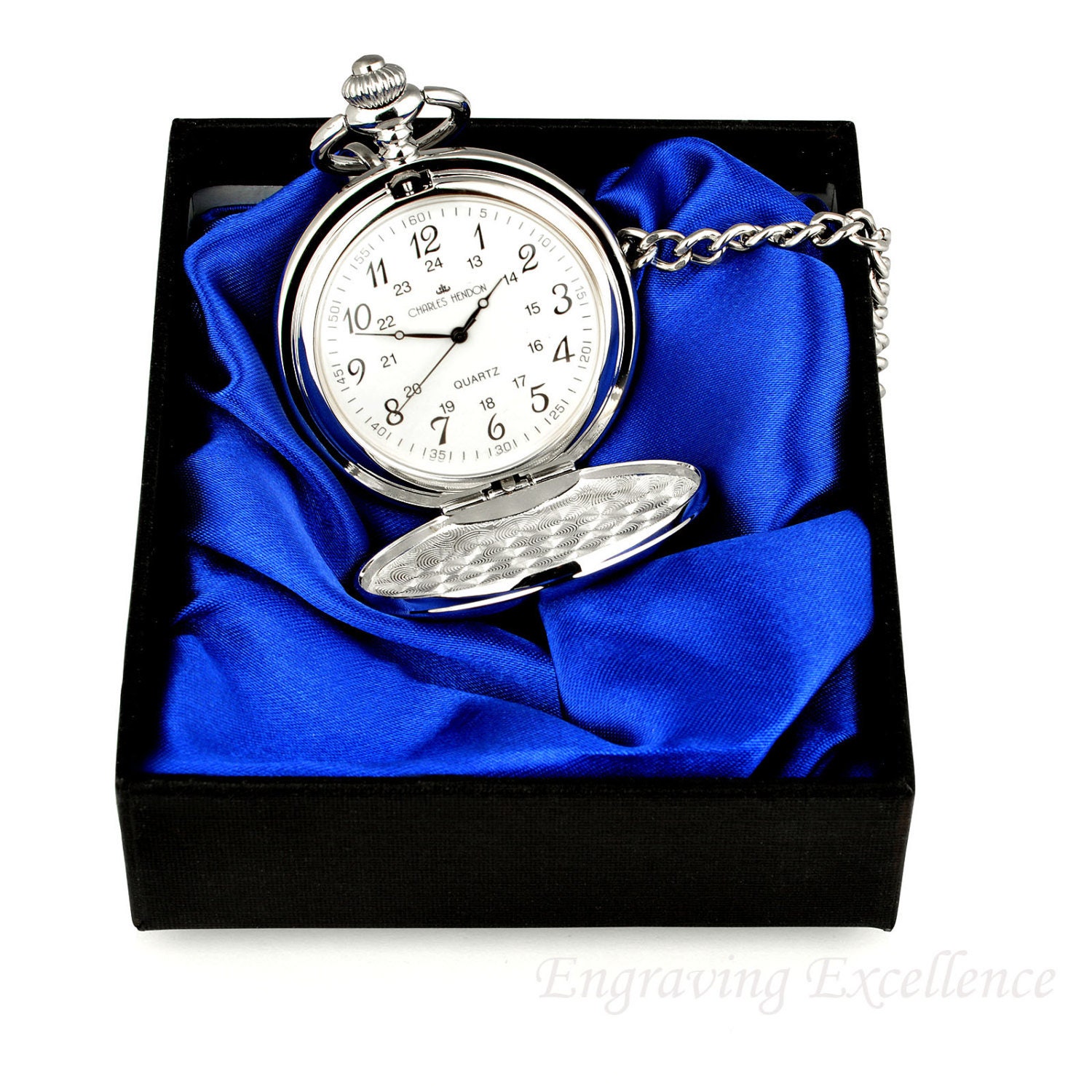 Silver Colour Pocket Watch Wedding Christmas Birthday Etsy