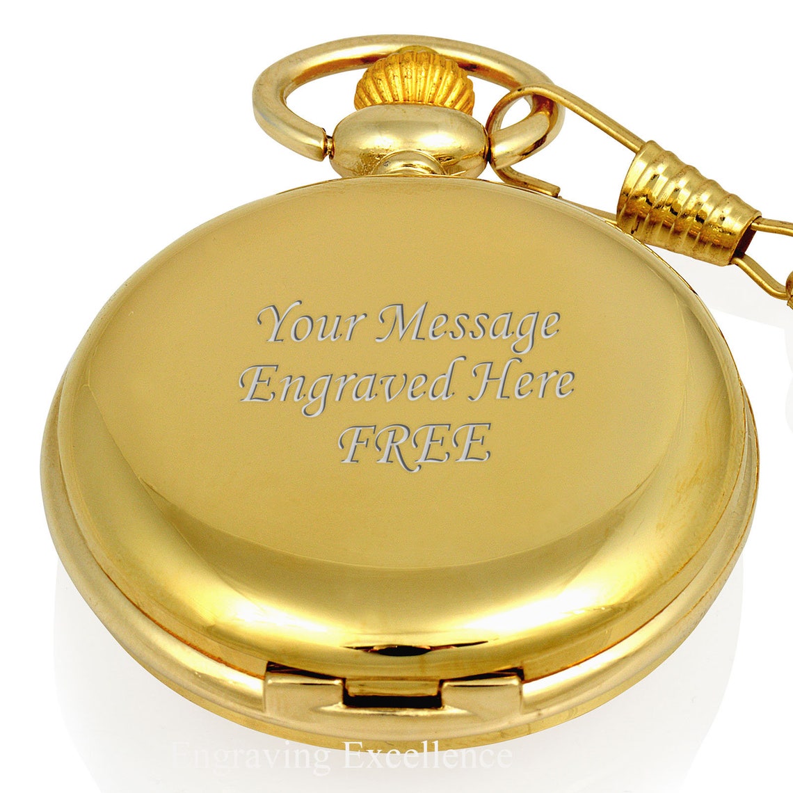 Personalised Gold Pocket Watch Engraved Pocket Watches for Etsy