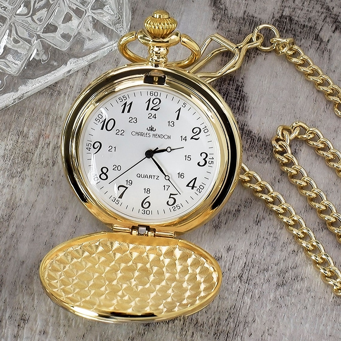 Personalised Gold Pocket Watch Engraved Pocket Watches for Etsy