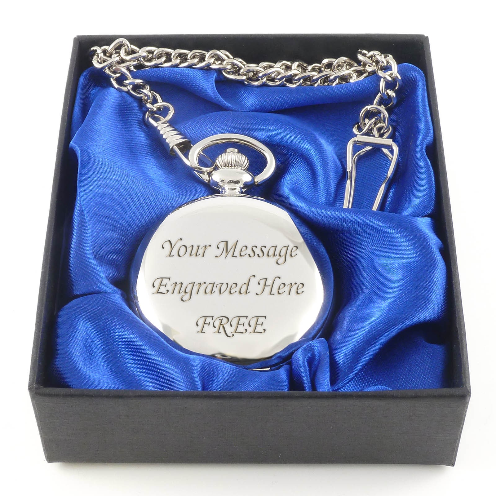 Personalised Silver Pocket Watch Wedding Gift Usher Best Etsy UK