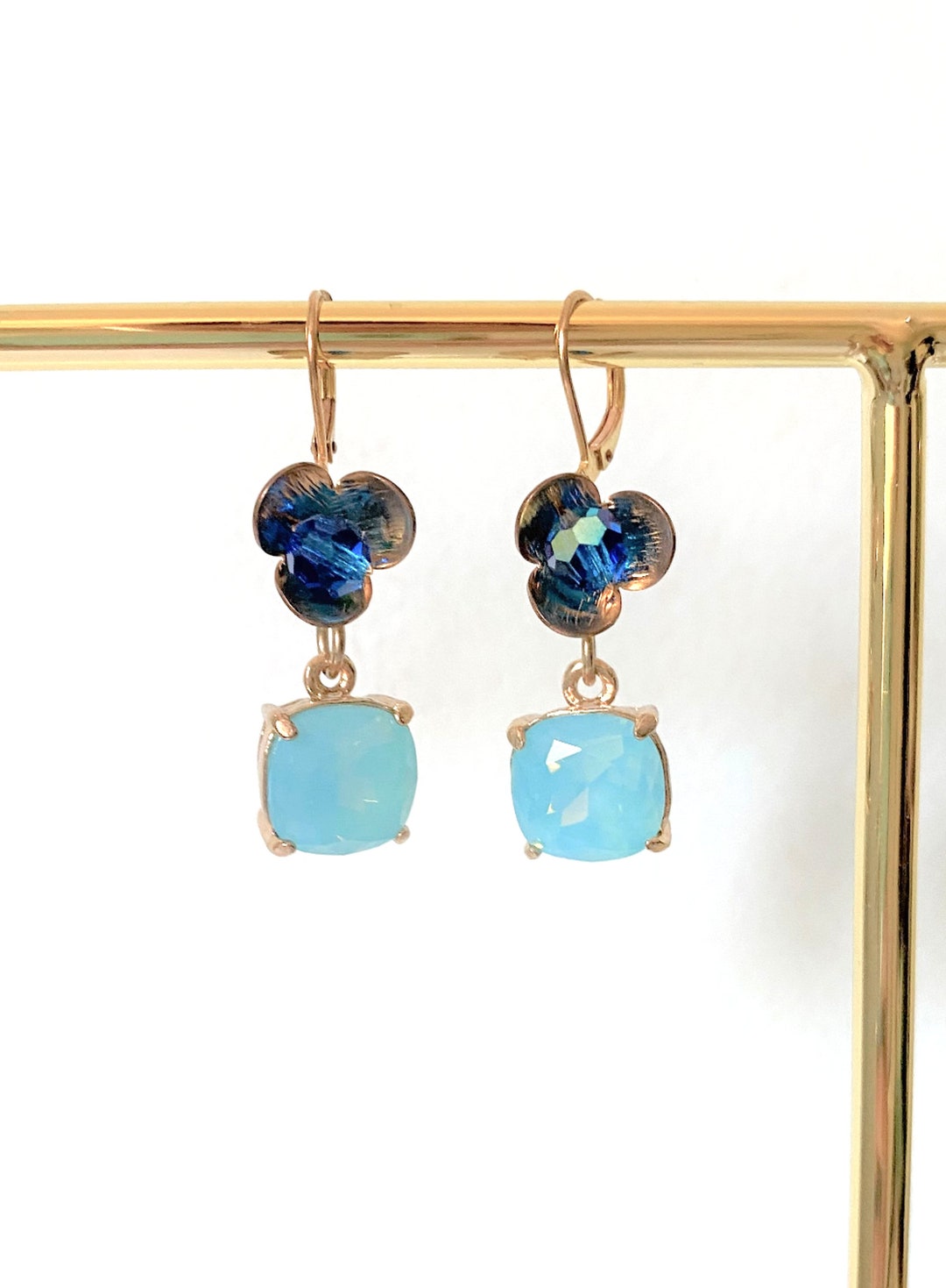 2x Blaue Bären Ohrringe Aus Acryl - Verspielter Schmuck Accessoire