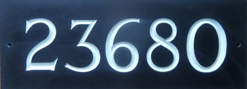 Numéro de maison en ardoise gravé image 4