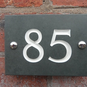 Engraved Slate House Number image 1