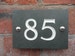 Engraved Slate House Number 