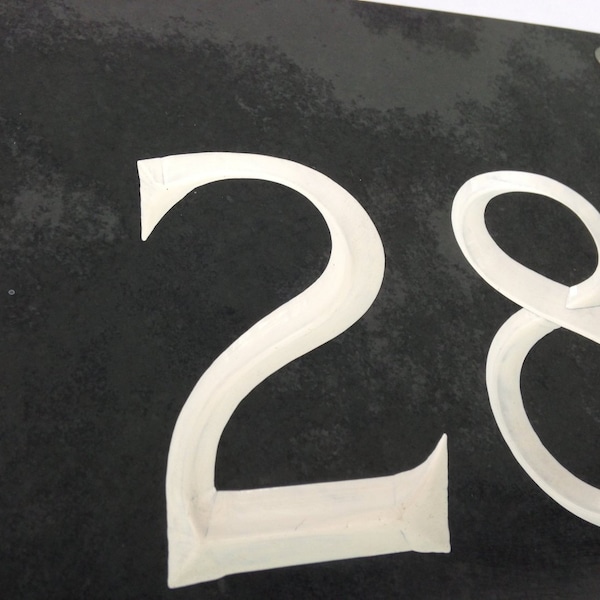 Large Engraved Slate House Number