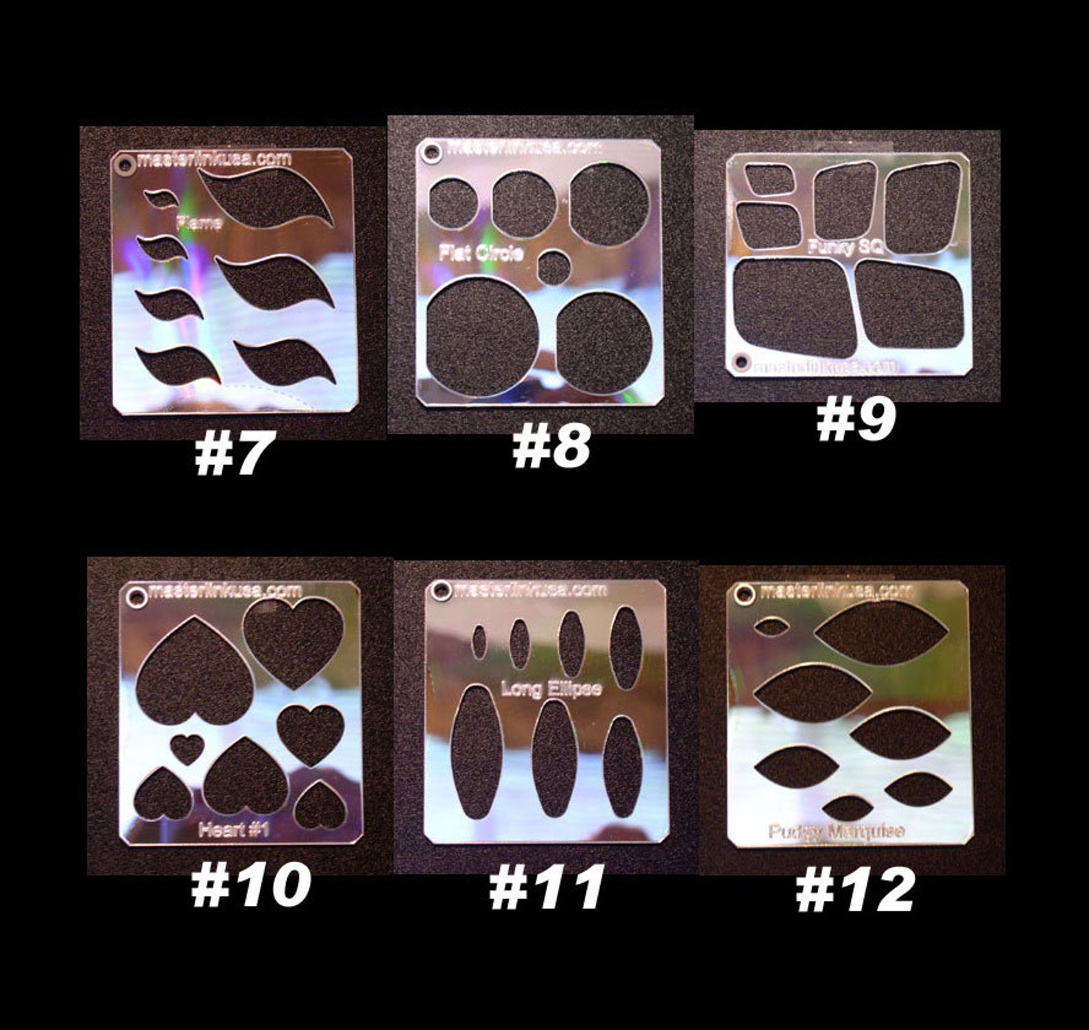 Lapidary Templates Choose 3 From Several Different Styles, Such as