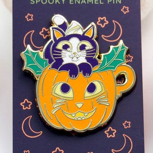 Pumpkin Spice Kitty Enamel Pin
