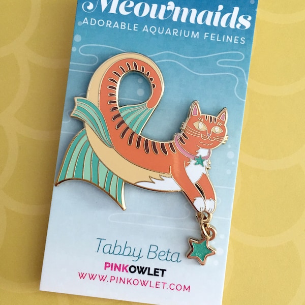 Tabby Beta Meowmaids Enamel Pin