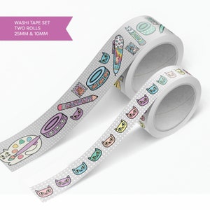 Washi Katzen und Katzen Schreibwaren Washi Tape Set