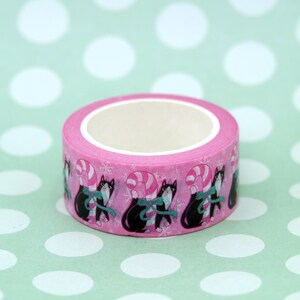 Pink Pawpermint Kitty Washi Tape