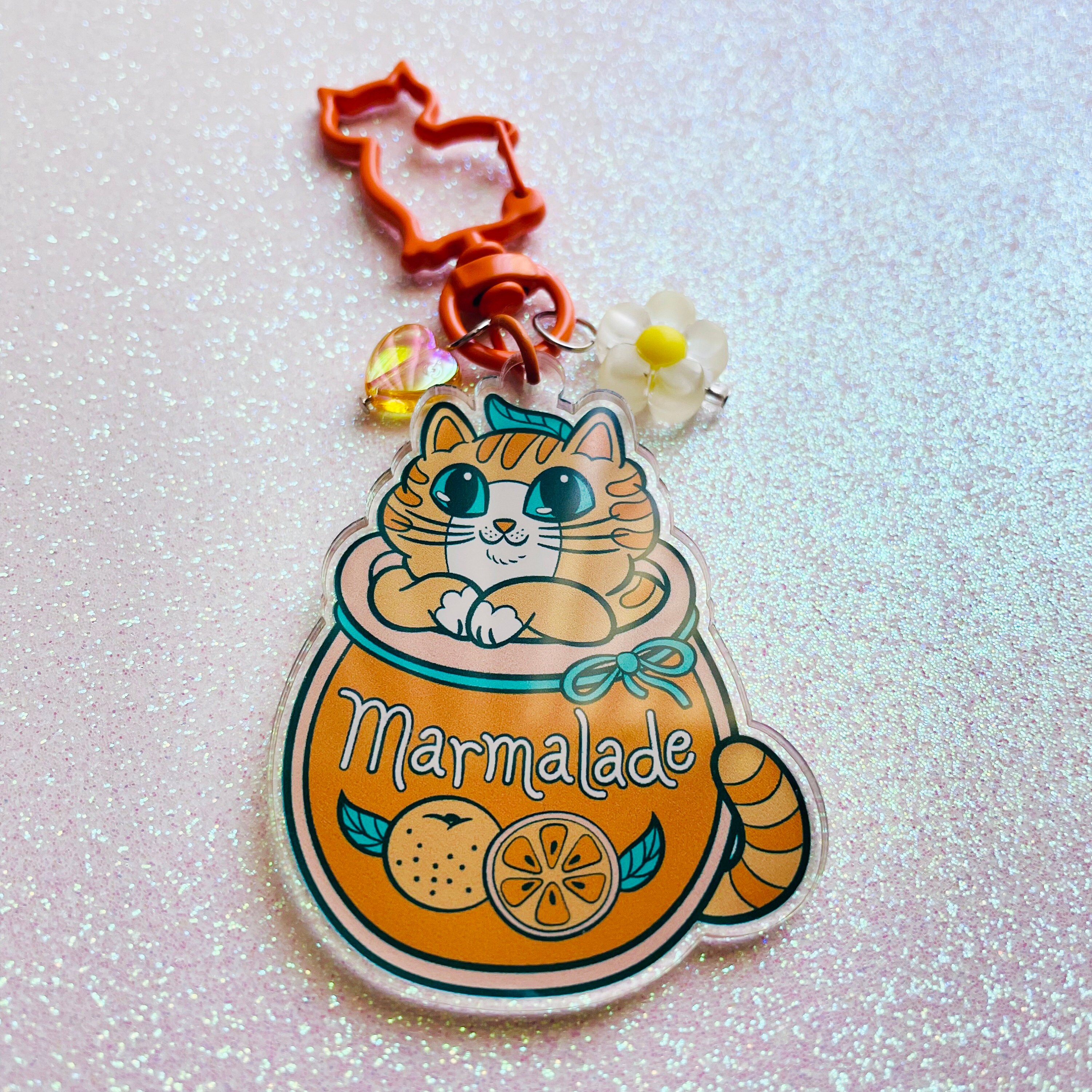 Marmalade Jam Cats Acrylic Charm Keychain Etsy