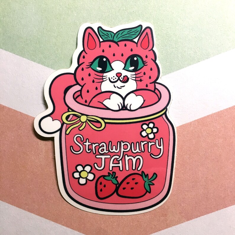 Jam Cats Vinyl Sticker Set Etsy