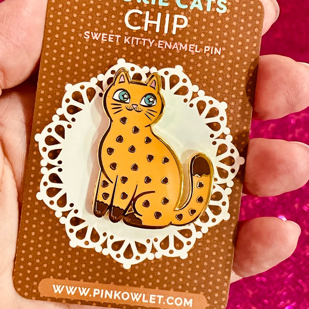 Chip Cookie Cats Enamel Pin - Etsy