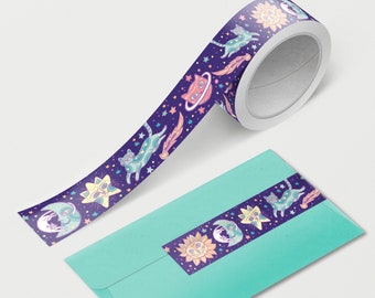 Celestial Cats in Space Washi Tape