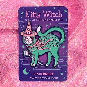 Kitty Witch Enamel Pin