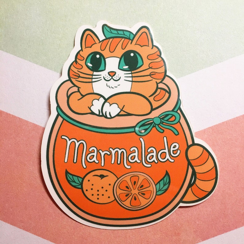Jam Cats Vinyl Sticker Set Etsy