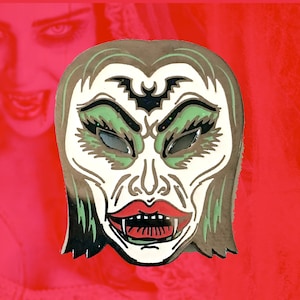 Halloween Masquerade Vampire Enamel Pin