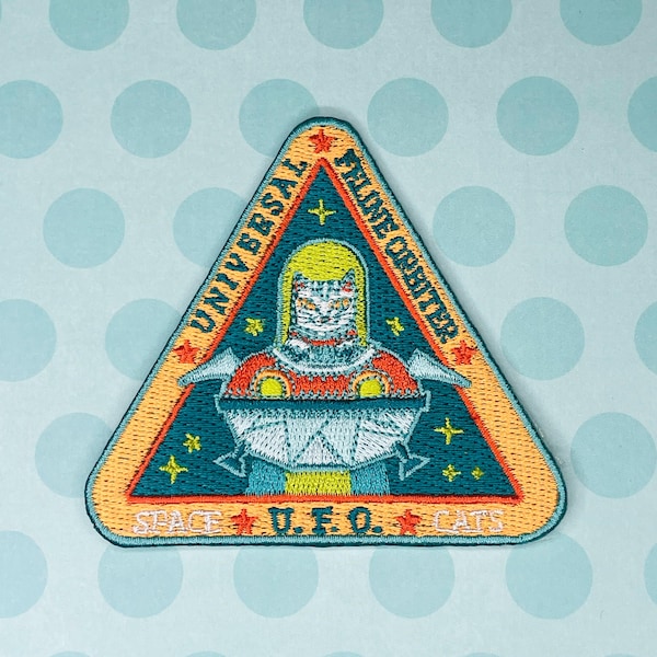 Space Cat Patch – Universal Feline Orbiter (U.F.O.)