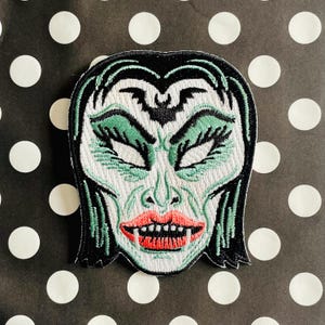 Vampir Retro Halloween Maskerade Glow in the Dark Patch