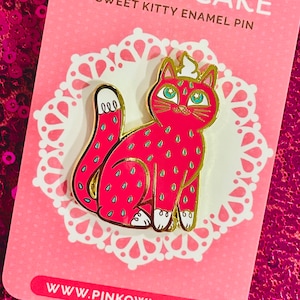 Strawberry Shortcake Cat Enamel Pin