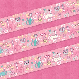 Sassy Valentine&#39;s Cats Washi Tape