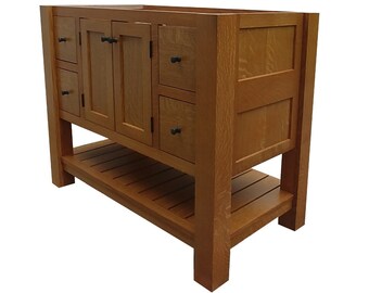 Quartersawn Oak Bath Vanity