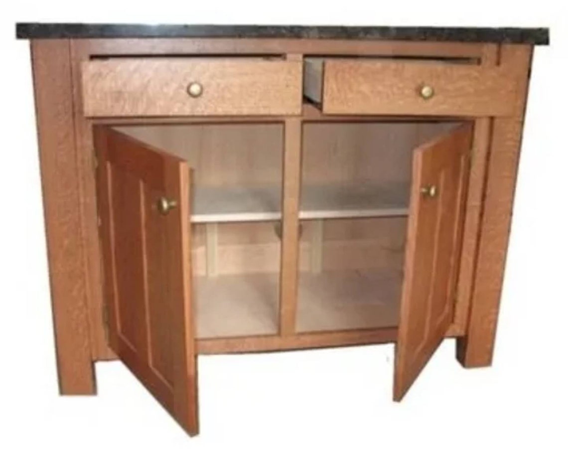 Mission Kitchen Island Etsy