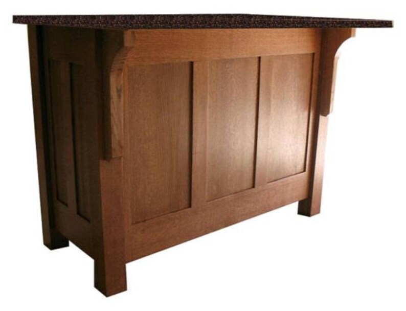 Mission Kitchen Island Etsy