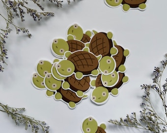 schildpad - handgemaakte sticker