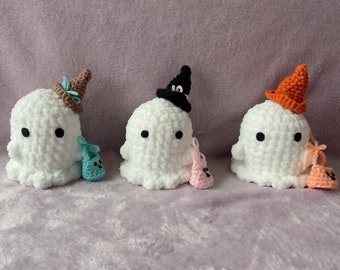 trick-or-treat ghost - crochet friend