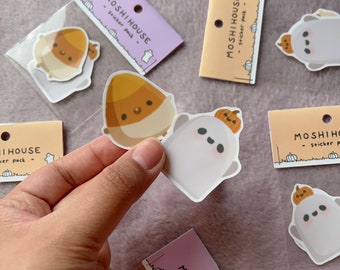 griezelige vrienden - handgemaakt stickerpakket