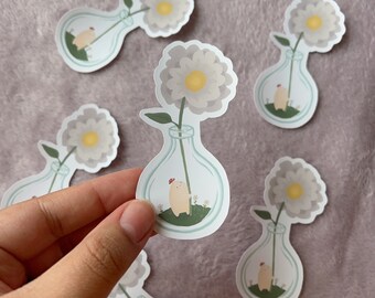 madeliefjefles moshi - handgemaakte sticker
