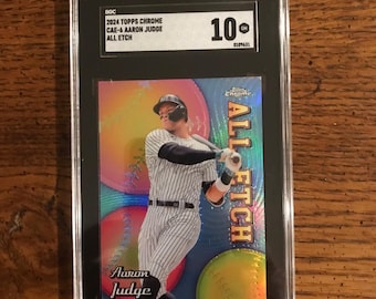 Aaron Judge Topps Chrome All Etch Baseball Card Graded SGC 10 (As Pictured) (Original Issue) (5465)
