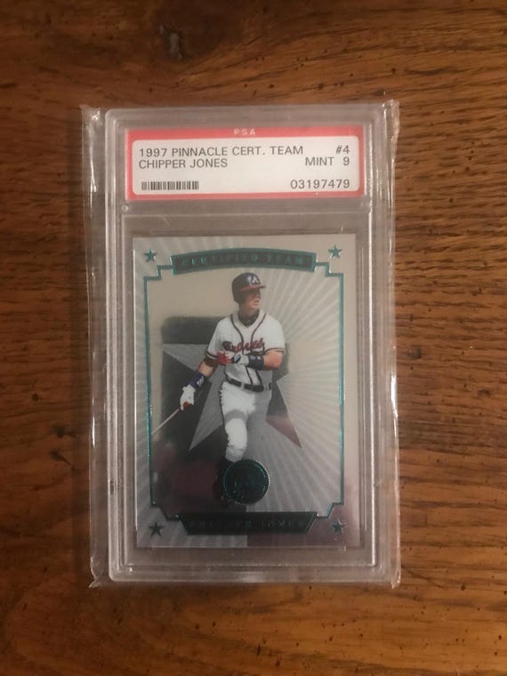 Chipper Jones 1997 Pinnacle Cert Team Baseball Card PSA 9 (original Issue) (as Pictured) (05203) - Etsy Chipper Jones 1997 Pinnacle Cert Team Baseball Card PSA 9 (original Issue) (as Pictured) (05203) - Etsy