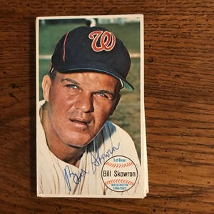 Bill Skowron Autogramm 1964 Topps Giant Large Size (wie abgebildet) (Originalausgabe) (groß)