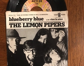 Lemon Pipers 45 with Picture Sleeve Rice Is Nice/Blueberry Blue (233)