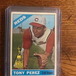 Tony Perez 1966 Topps Baseball Card (As Pictured)  (2059)