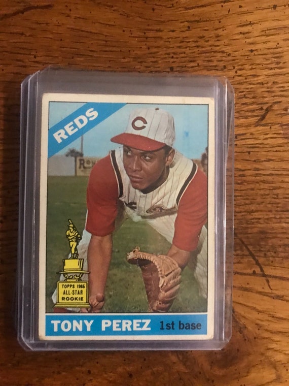Tony Perez 1966 Topps Baseball Card as Pictured 2059 