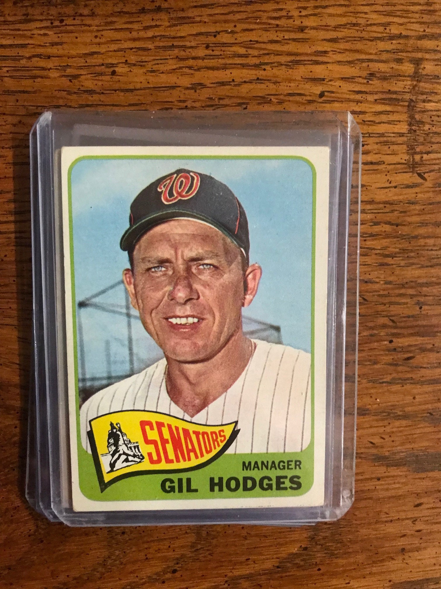Gil Hodges 1965 Topps Baseball Card original Issue as 