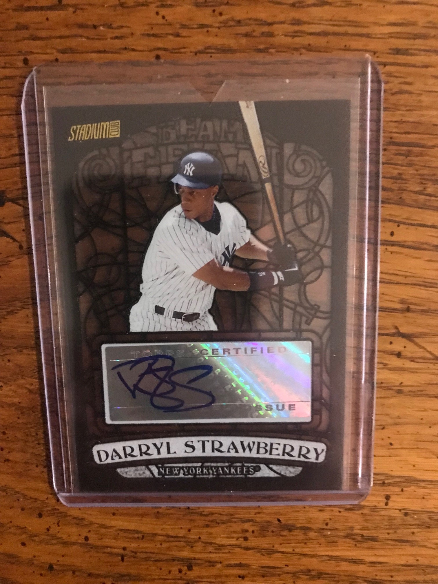 Darryl Strawberry Autograph 61/99 Topps Beam Team Baseball Card
