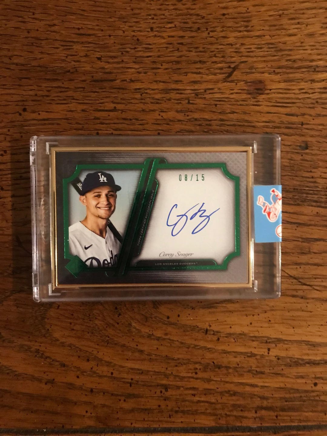 Corey Seager Autograph 8/21 2021 Topps Baseball Card (as Pictured