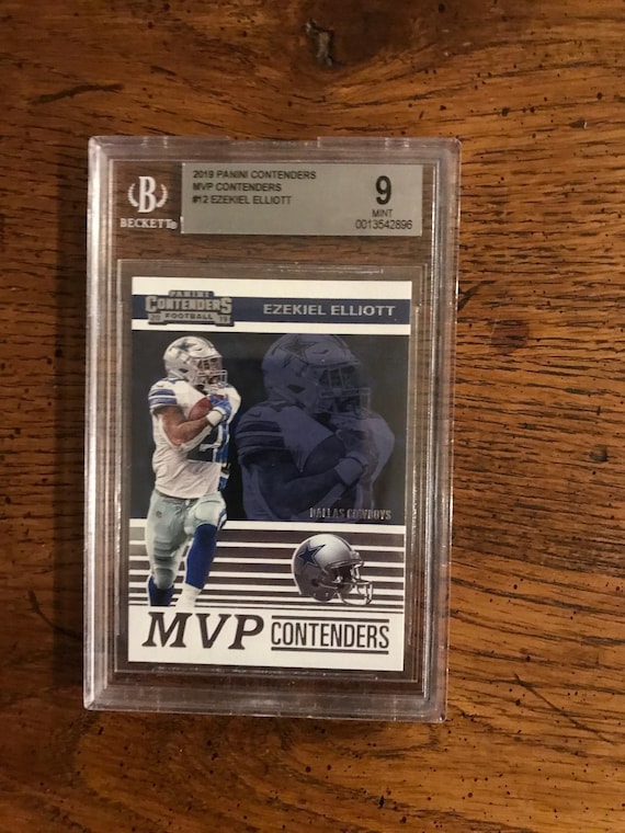 beckett graded football cards Ezekiel Elliott Panini Contenders Card 9 (As Pictured) (Original Issue) (5400) This is the one book you will need to value your collections Joshieeeee 🔥 Day 11 of