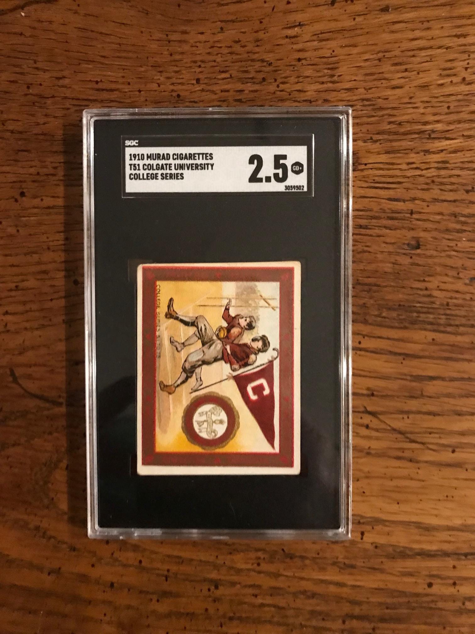 Colgate University 1910 Murad Cigarettes Baseball Card (original Issue)  (4940)