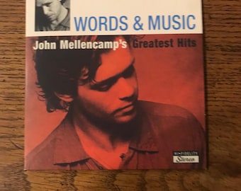 John Mellencamp CD Words & Music Greatest Hits free shipping In USA (CD-46)