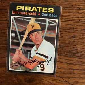 Bill Mazeroski 1971 Topps Baseball Card (Wie Abgebildet) (Original Heft) (04982)