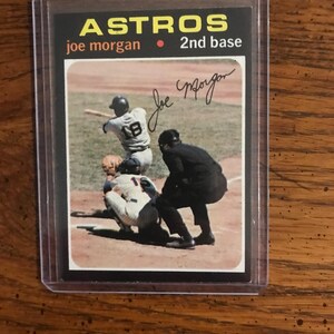 Tarjeta de béisbol Topps de Joe Morgan de 1971 (edición original) (como se muestra) (5915)